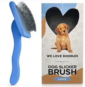 we love doodles wire pin brush for dogs